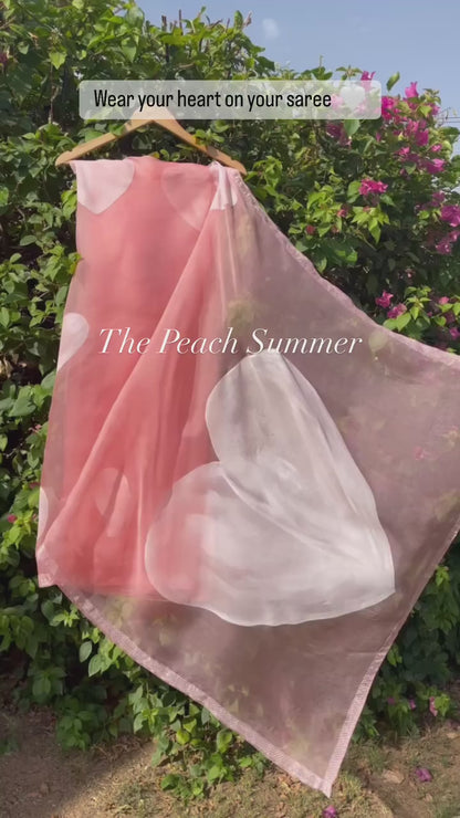 Heart Organza Saree