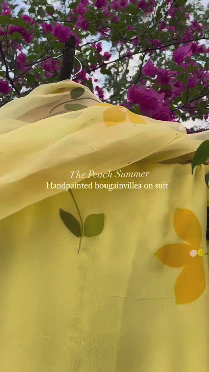 Bougainvillea Chiffon Suit