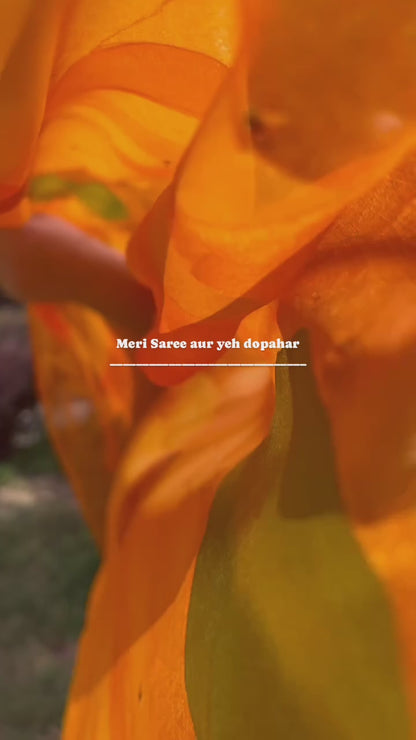 Sunflower Organza Saree