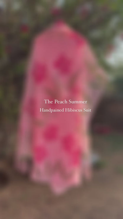 Hibiscus Chiffon Suit