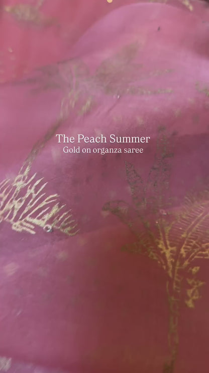 The Banana tree Organza Saree